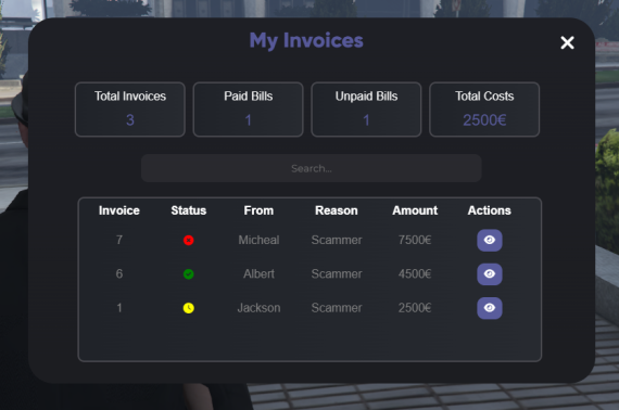 Fivem Billing System Script