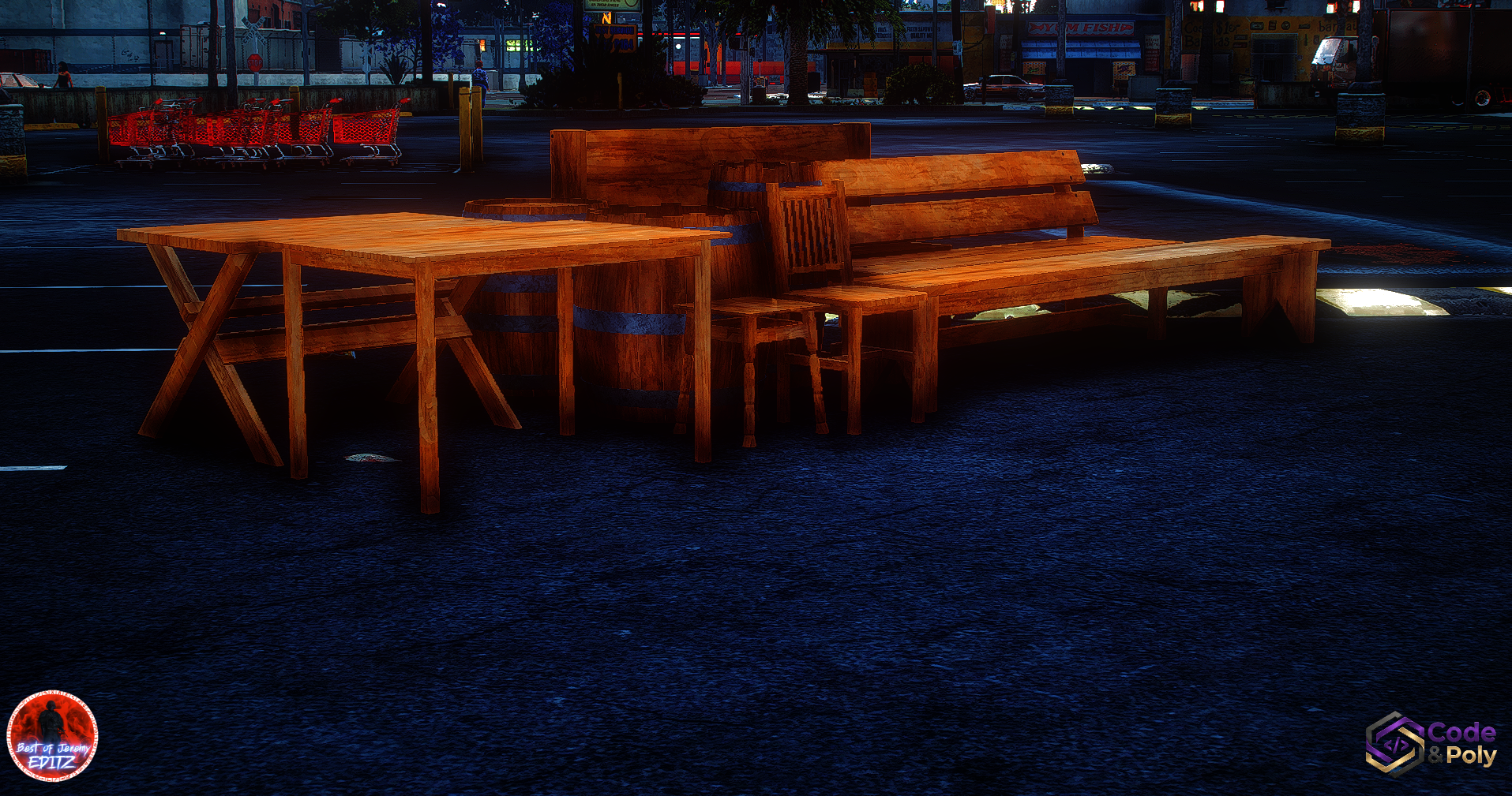 Code & Poly Biergarten props DLC