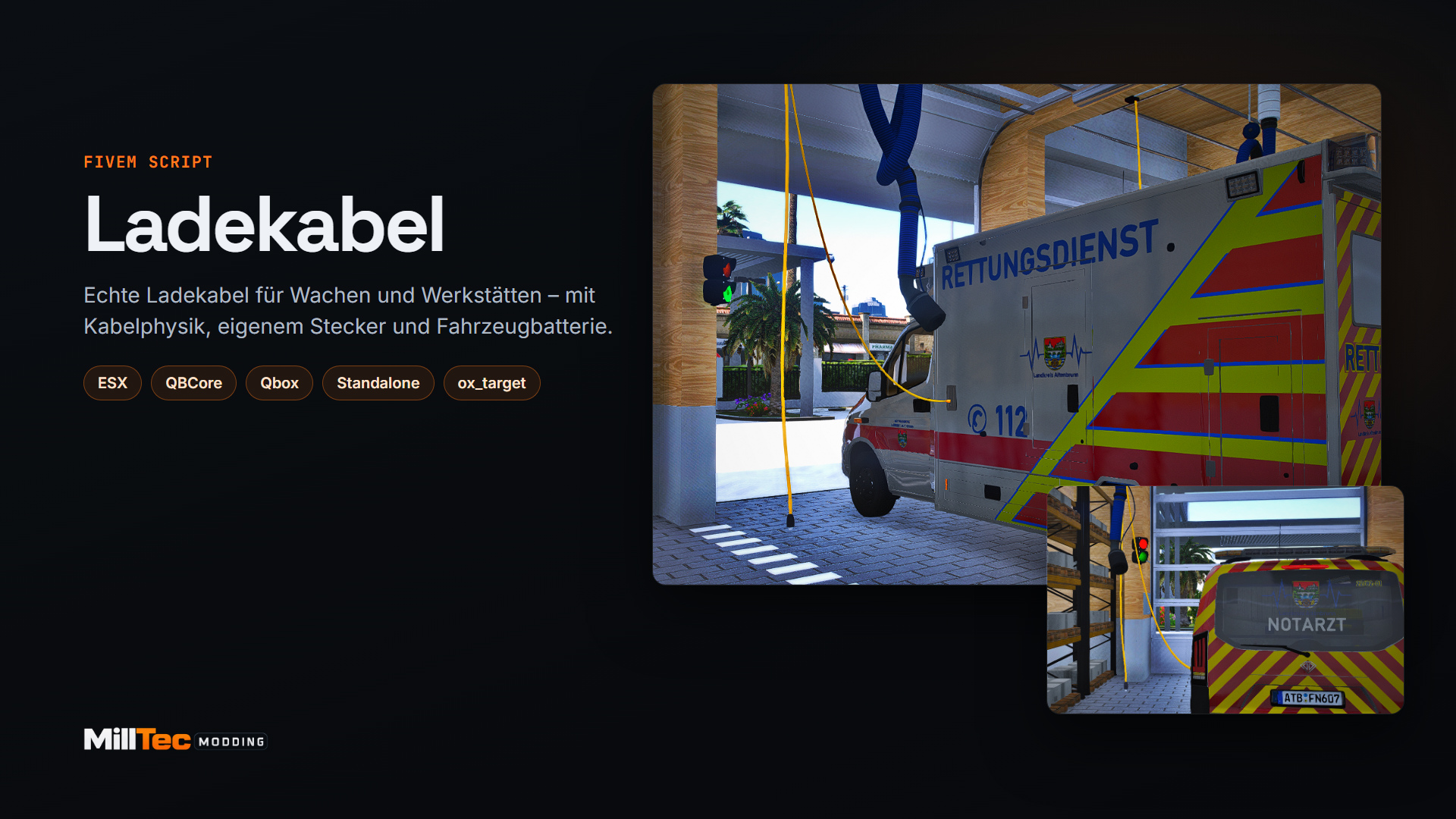 MillTec Ladekabel – FiveM Script