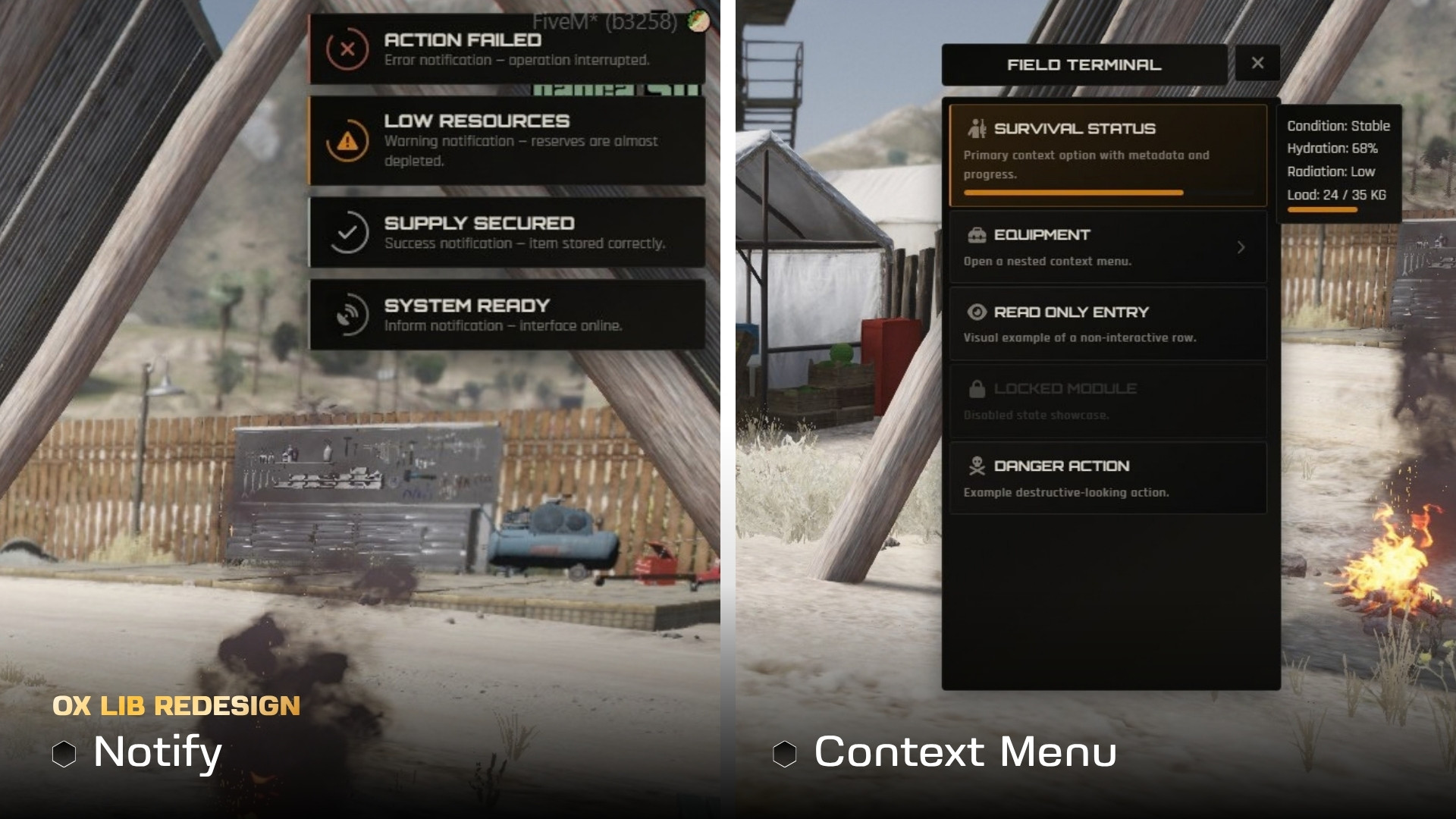 Redesign | ox_lib & ox_target
