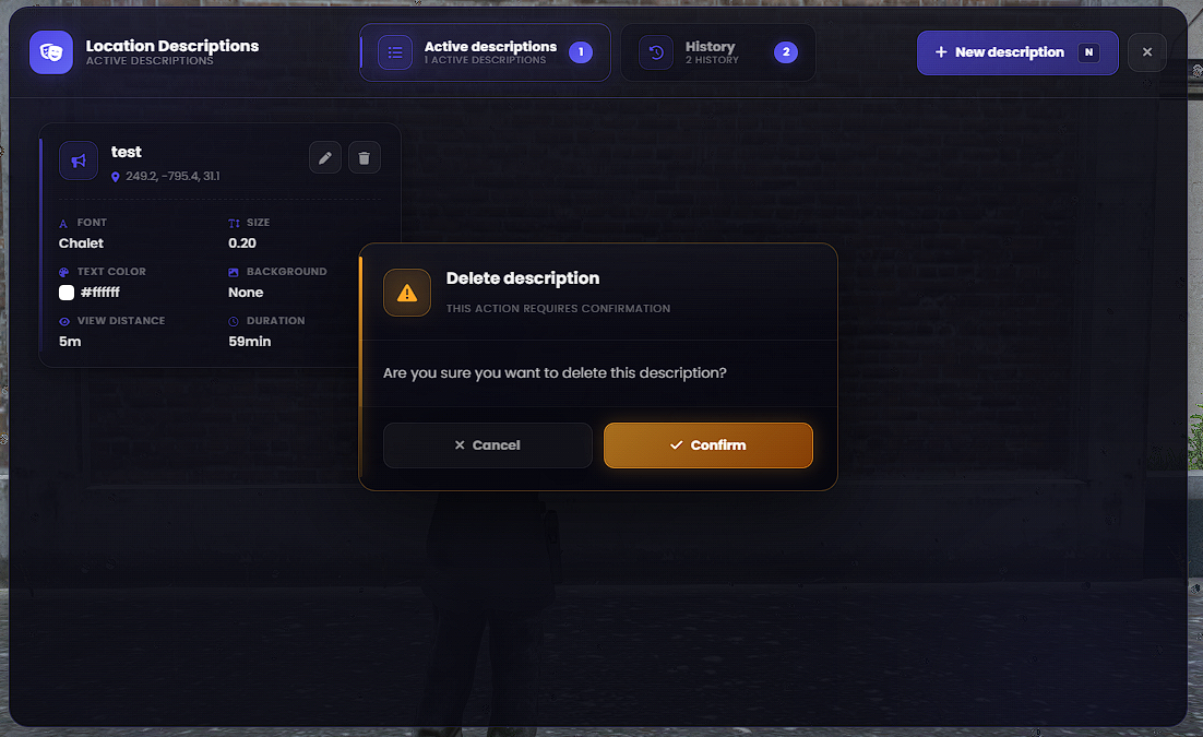 3D Scene Description Escrowed [ESX, QB, QBOX, STANDALONE]