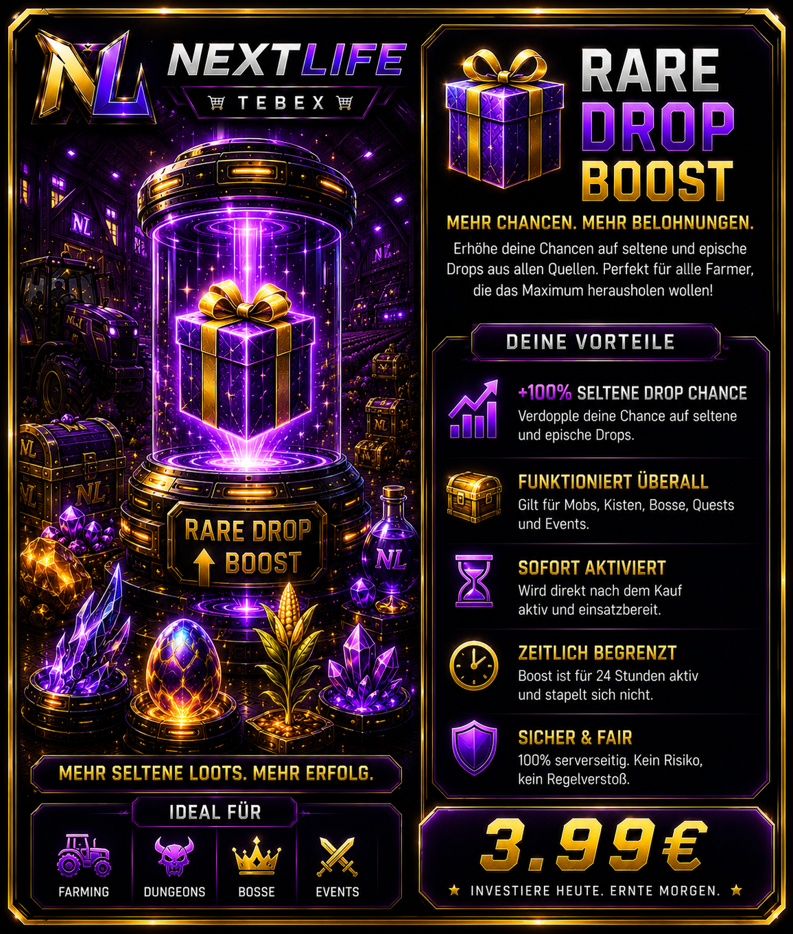 🎁 Rare Drop Boost