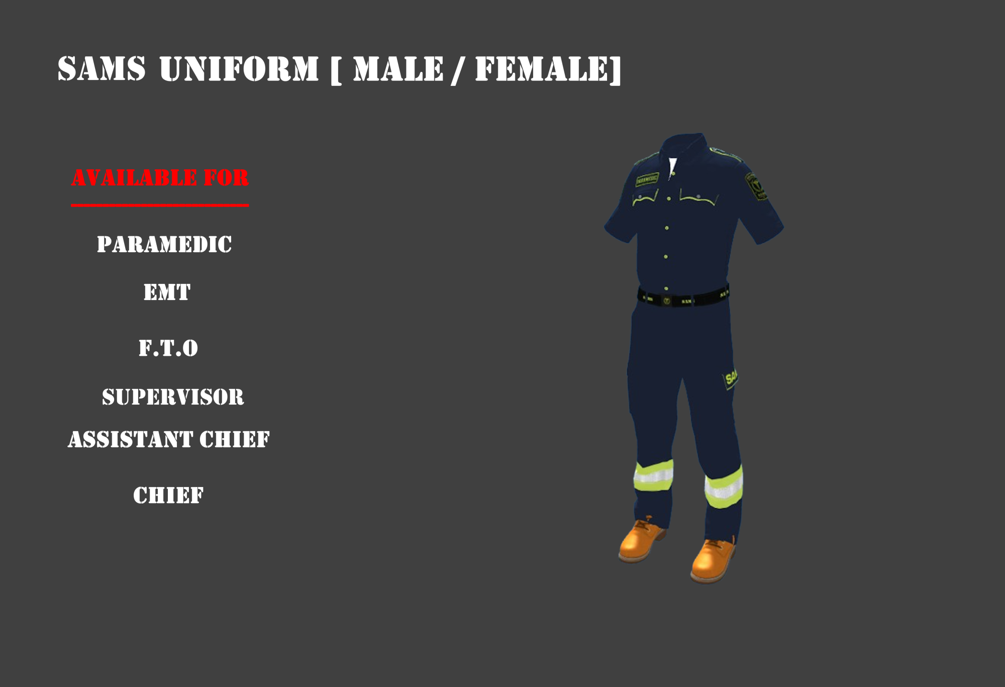 SAMS CLOTHING V1 [ MALE/FEMALE ]