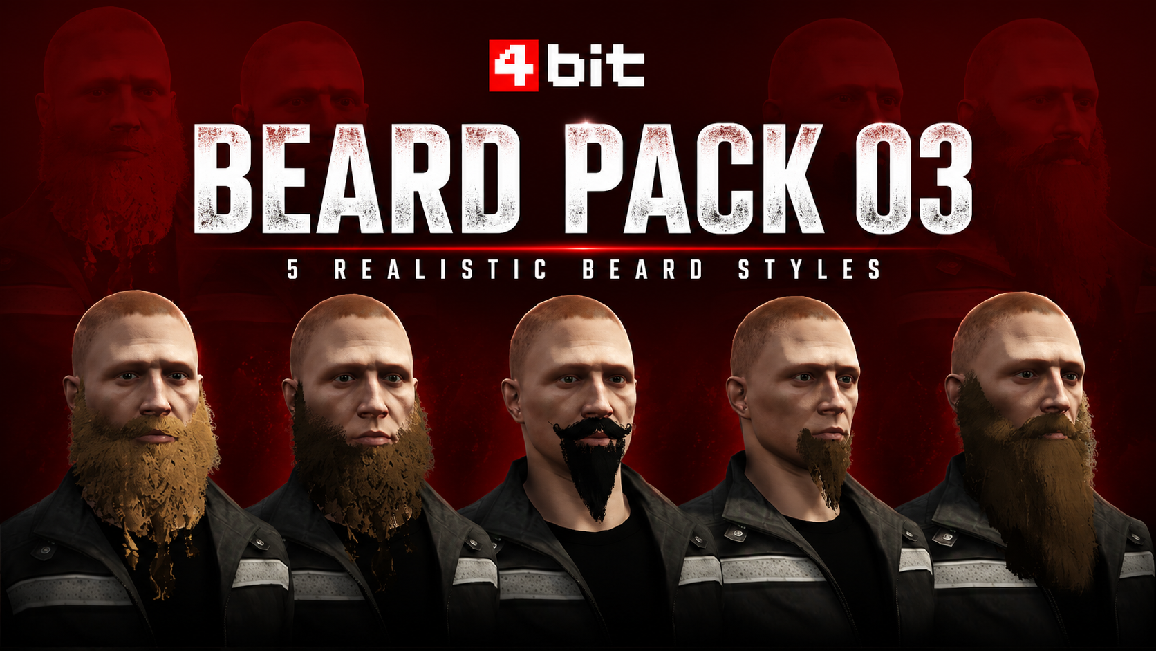 4BIT Beards Pack 03 (Open Source)