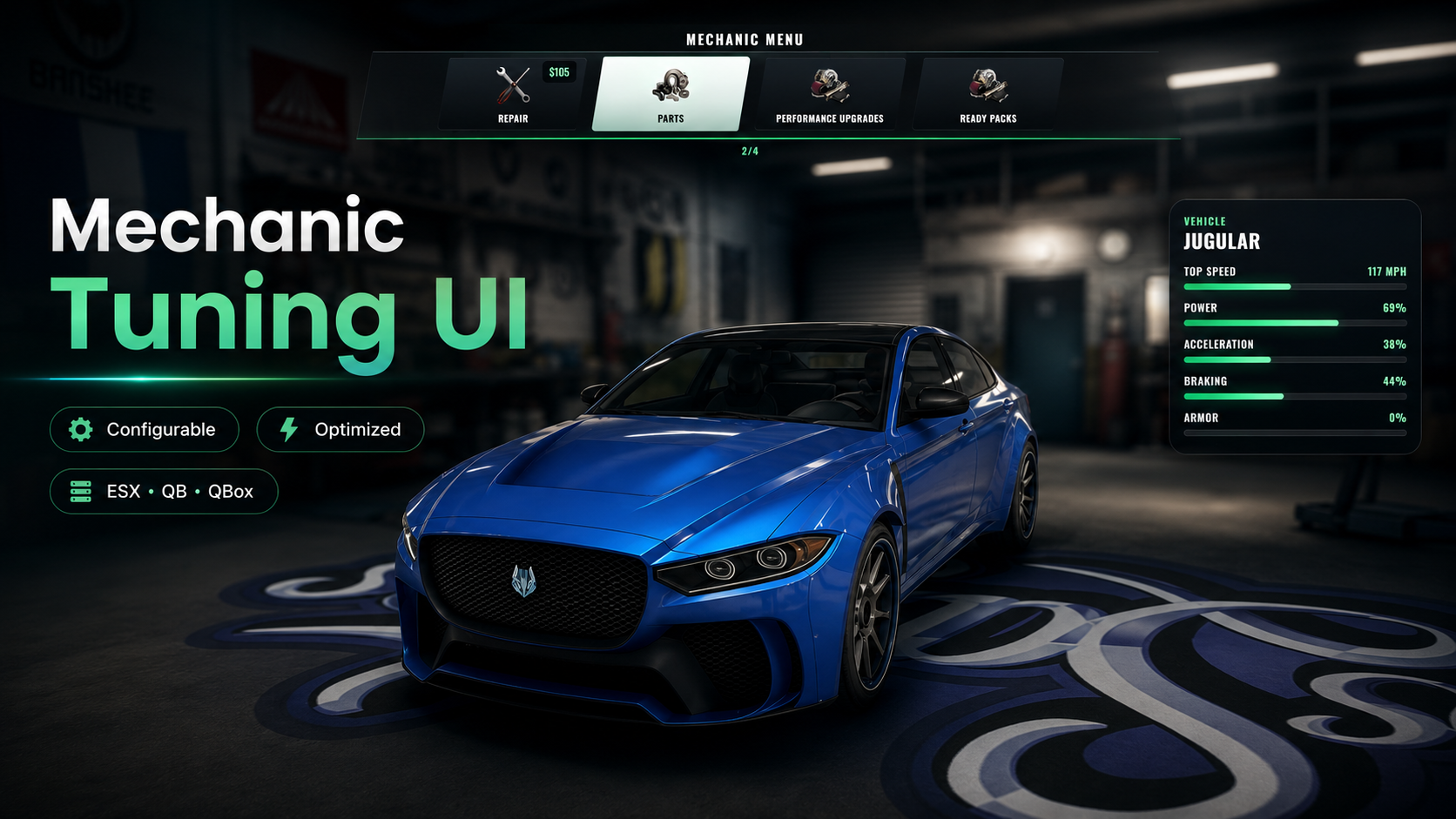 Mechanic Tuning UI [ESX-QB-QBox] [Open Source]