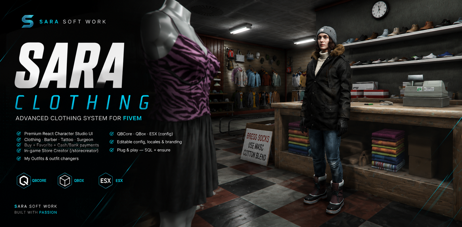 Sara Clothing — Premium Character Studio & Stores