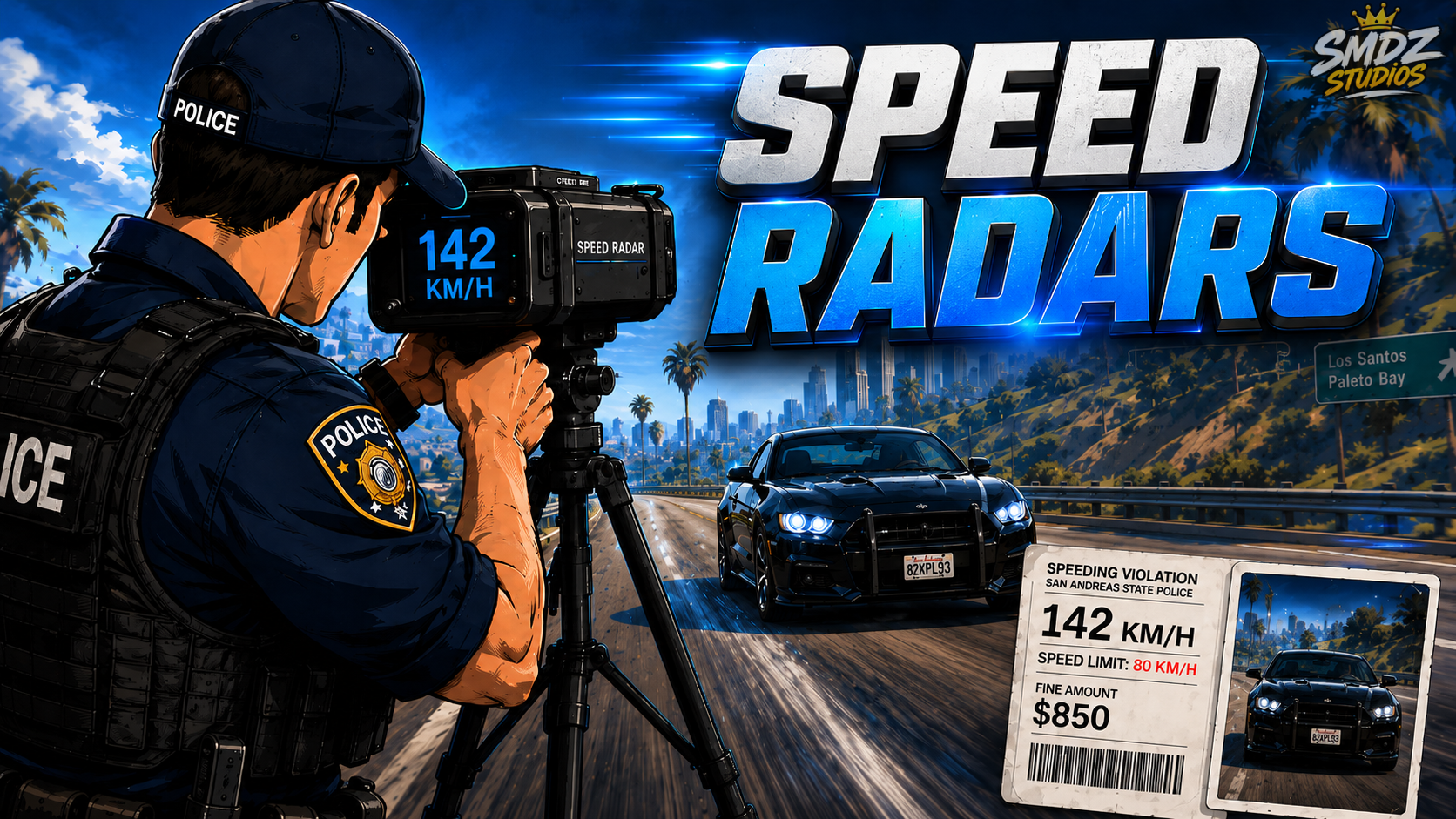 [ESX/QB/QBX] Speed Radars