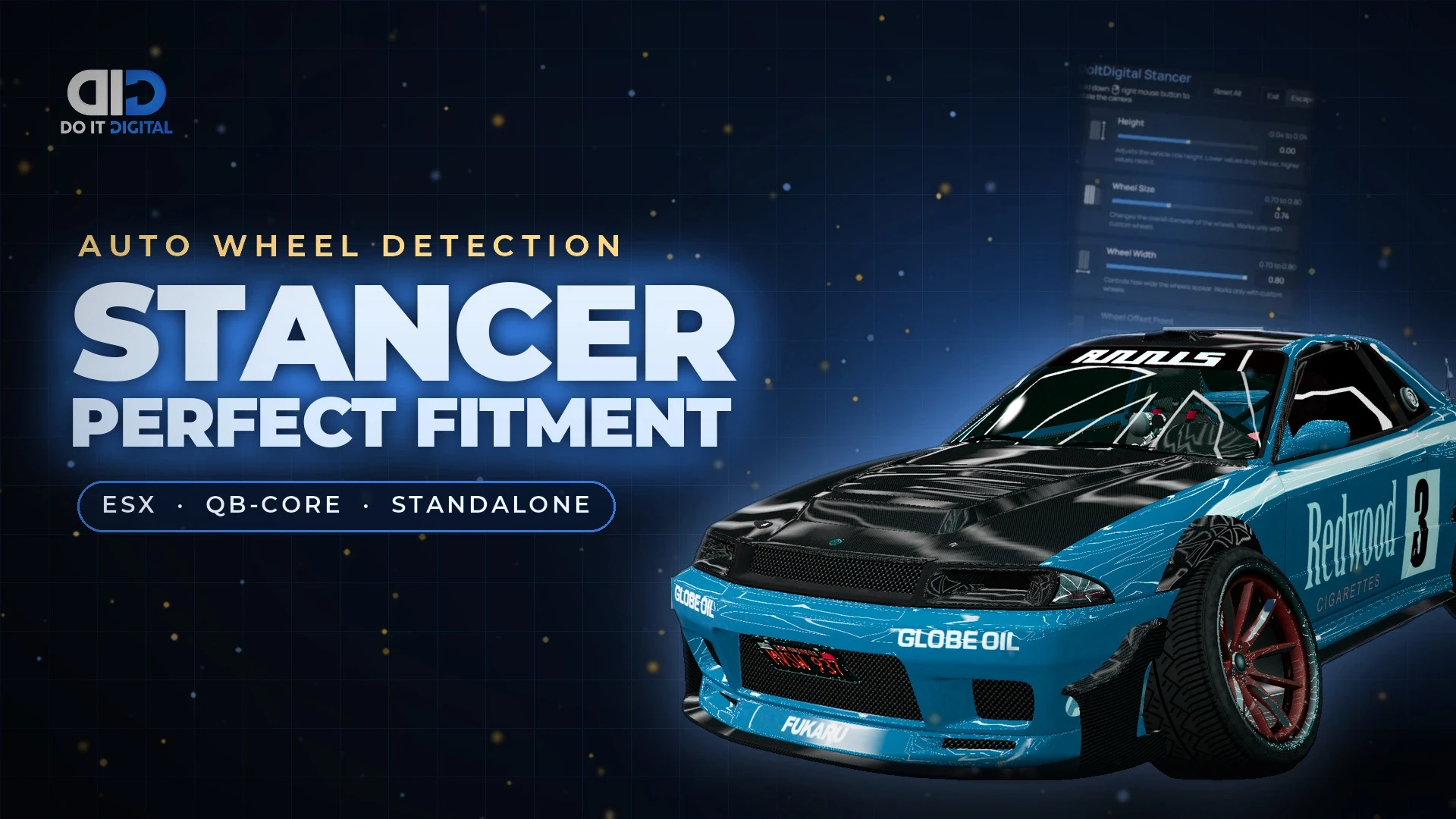 Fivem DoItDigital Stancer – Advanced Vehicle Stance Script for FiveM