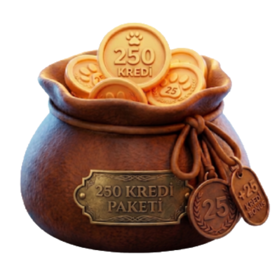 250 Kredi Paketi (+25 Bonus)