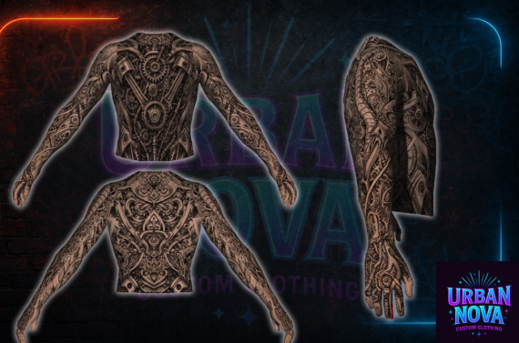 BioMech/Steampunk Male Torso Tattoo