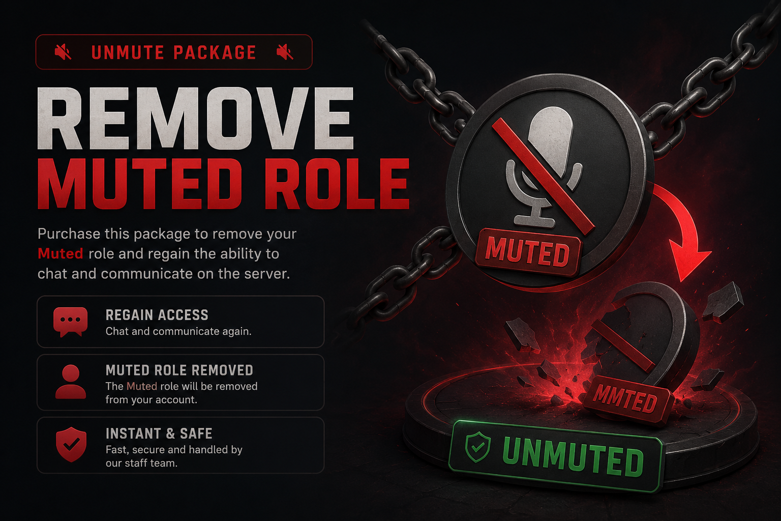 Skidanje Discord Muted Rola
