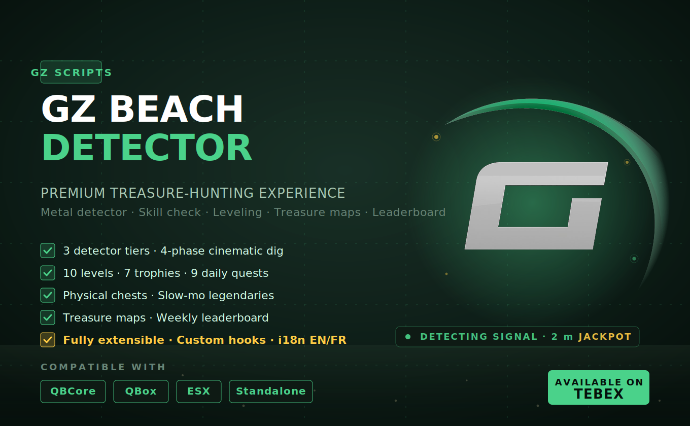 GZ Beach Detector — Premium Treasure Hunting (Escrow)