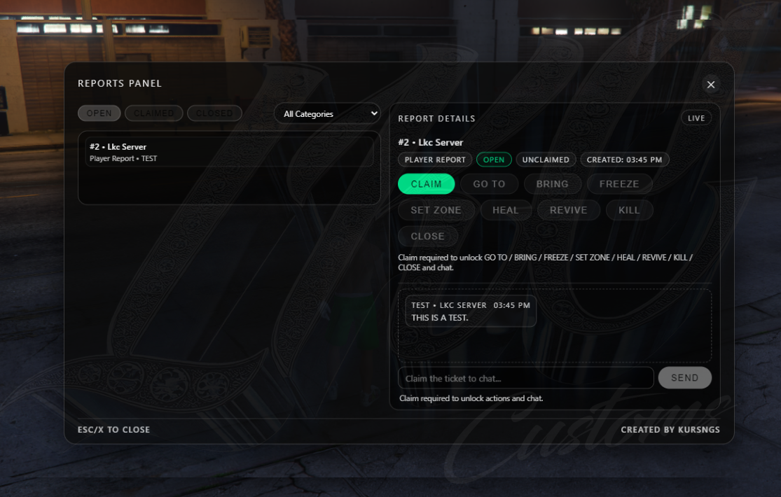 Report System (ESX)