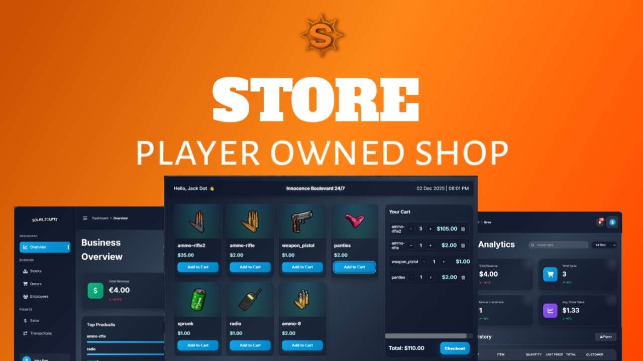 SOLAR STORES [ESX/QB/QBOX]