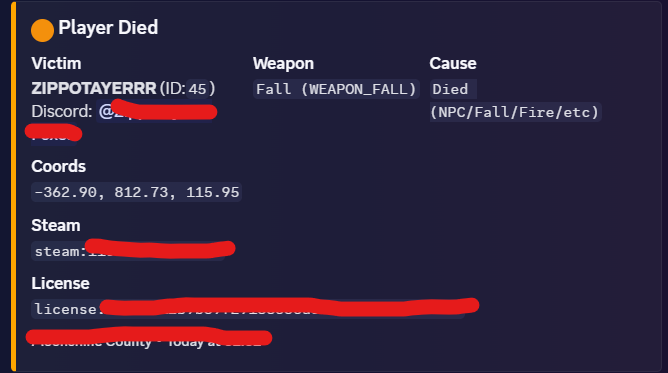 Kill & Death Logs