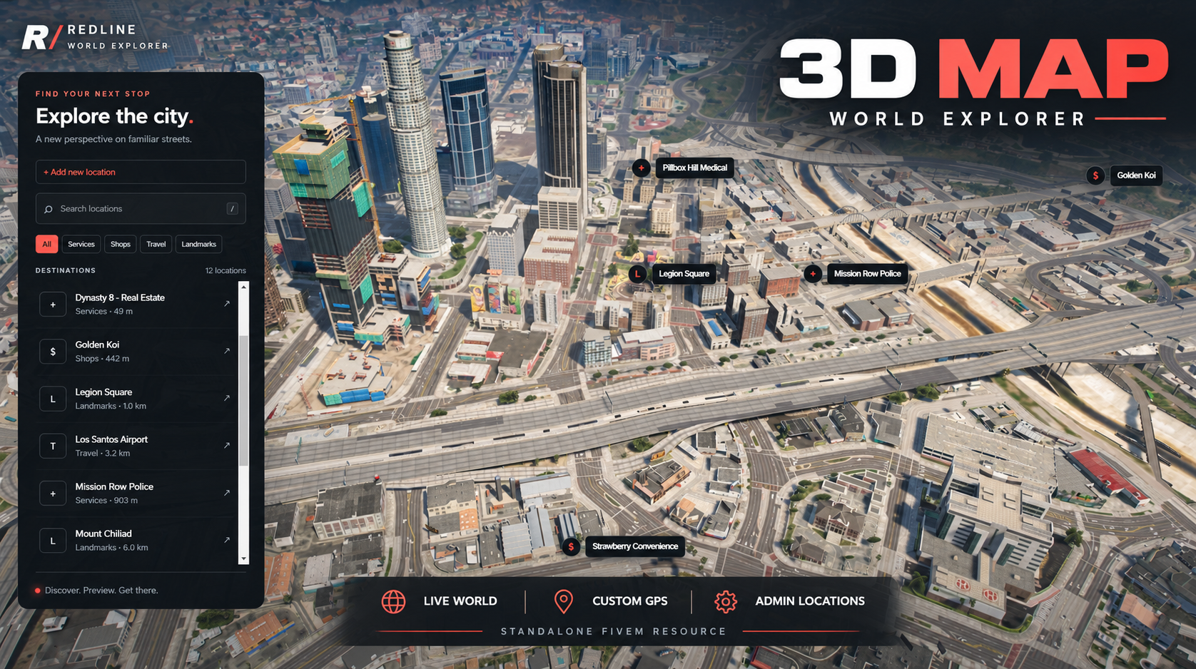 Redline 3D Map