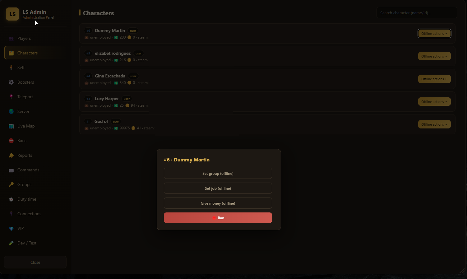 LS_admin — Complete Staff & Admin Panel (VORP)