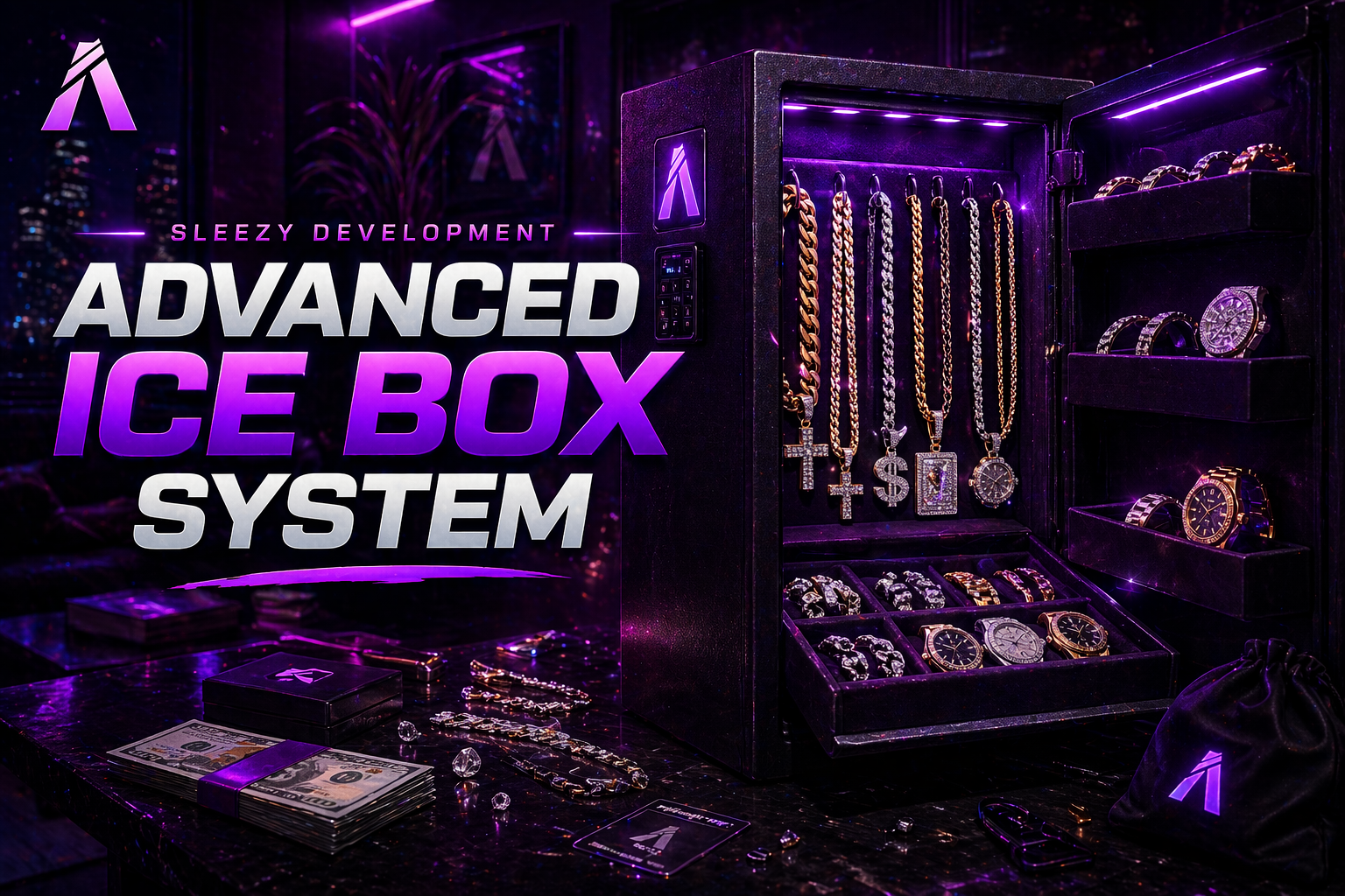 Sleezy Development • Advanced Ice Box System (ESX, QBCore, Qbox, & Standalone)