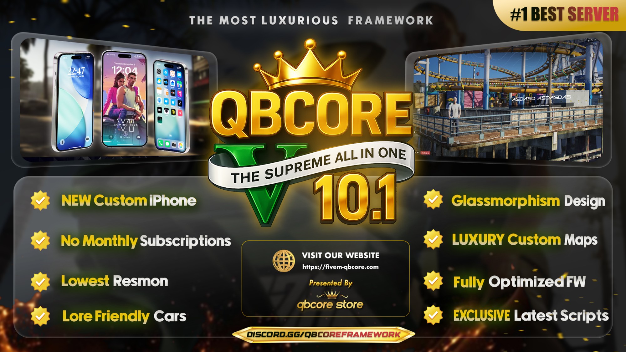 Vip System Qbcore QBCore V9.1 Ultimate Special Edition | QB Core Script | QBCore Store