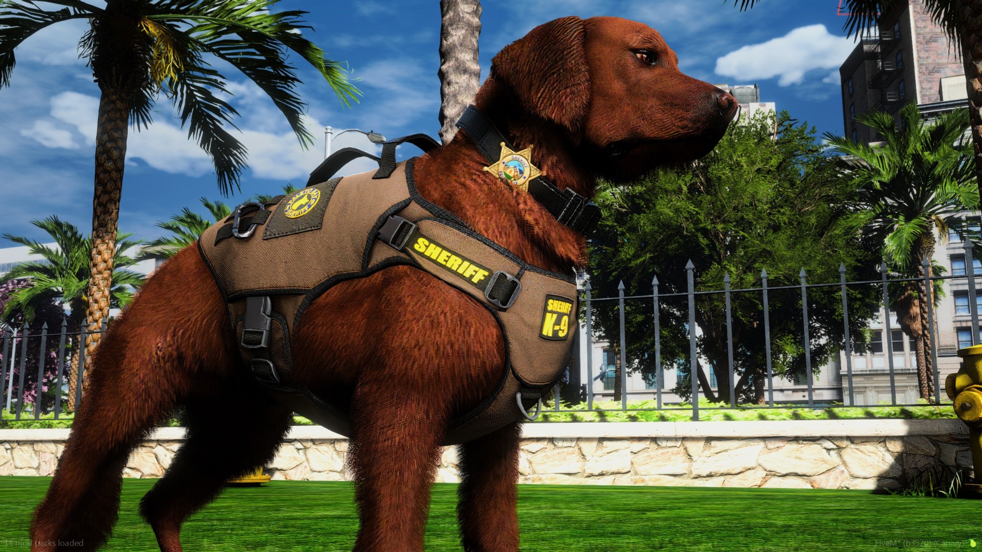 Golden Labrador Retriever Police K9