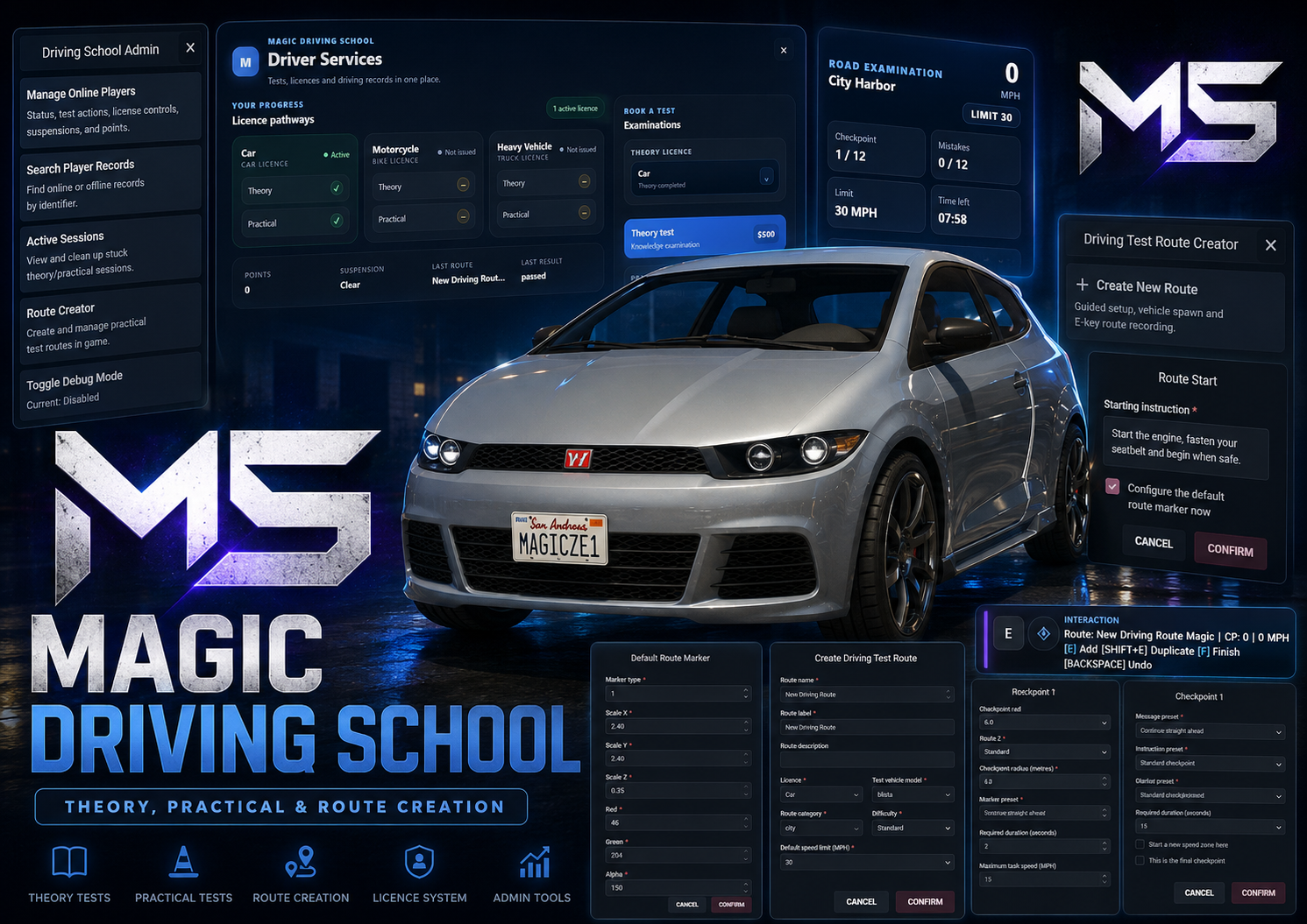 Magic Driving School – FiveM Driving School Script