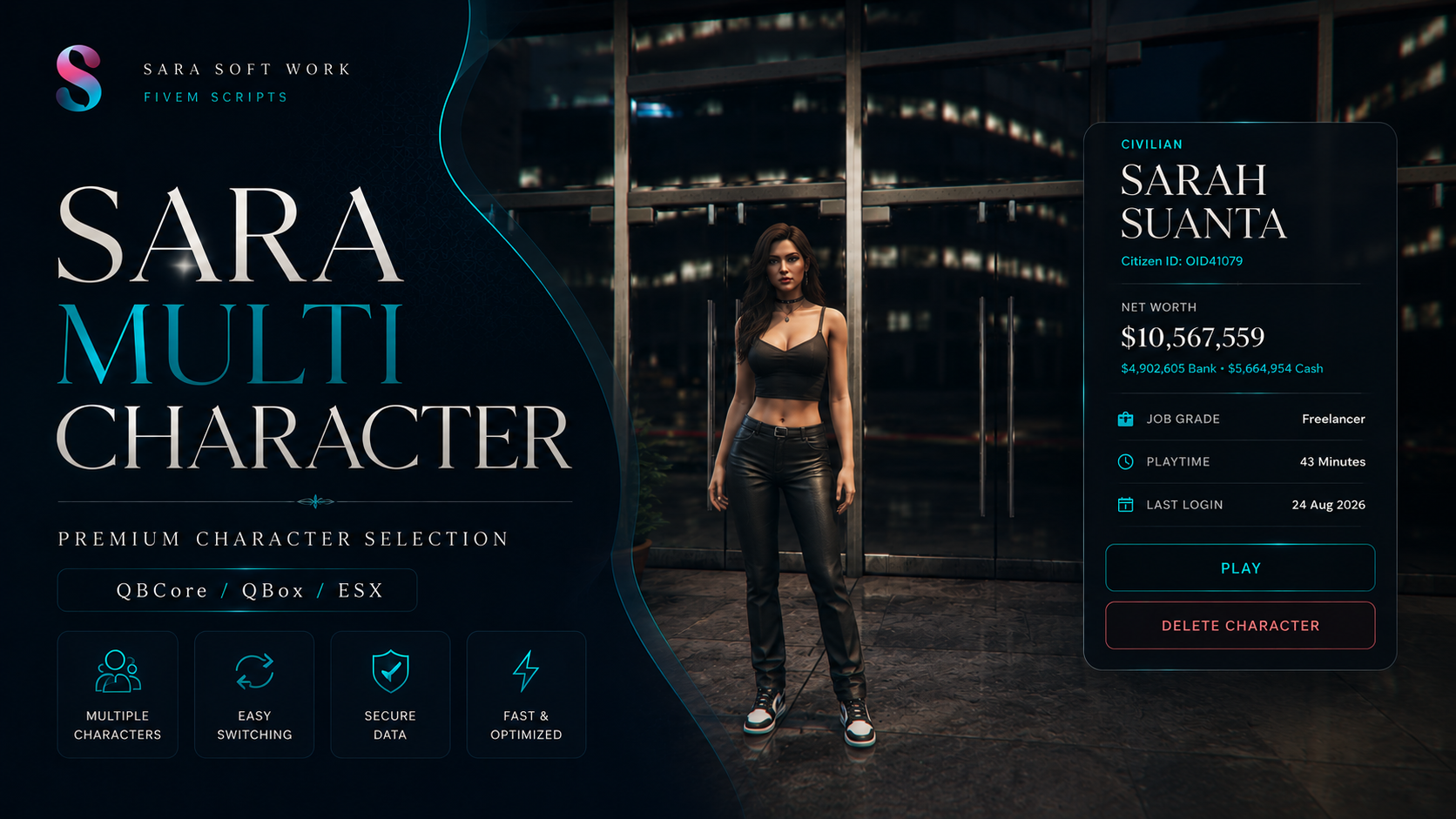 Sara Multicharacter | Cinematic Multi-Character  - Escrow