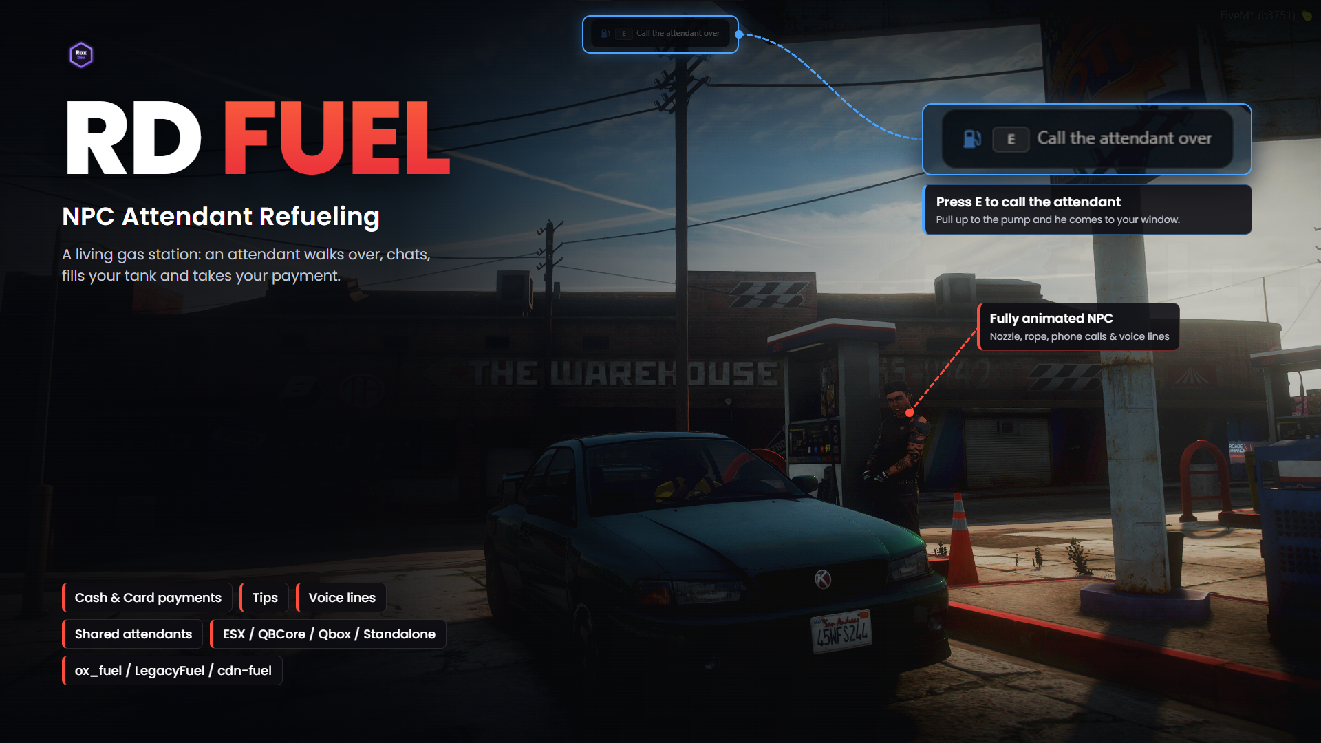 RD Fuel V1.0 - Gas Station Attendant With an Actual Personality