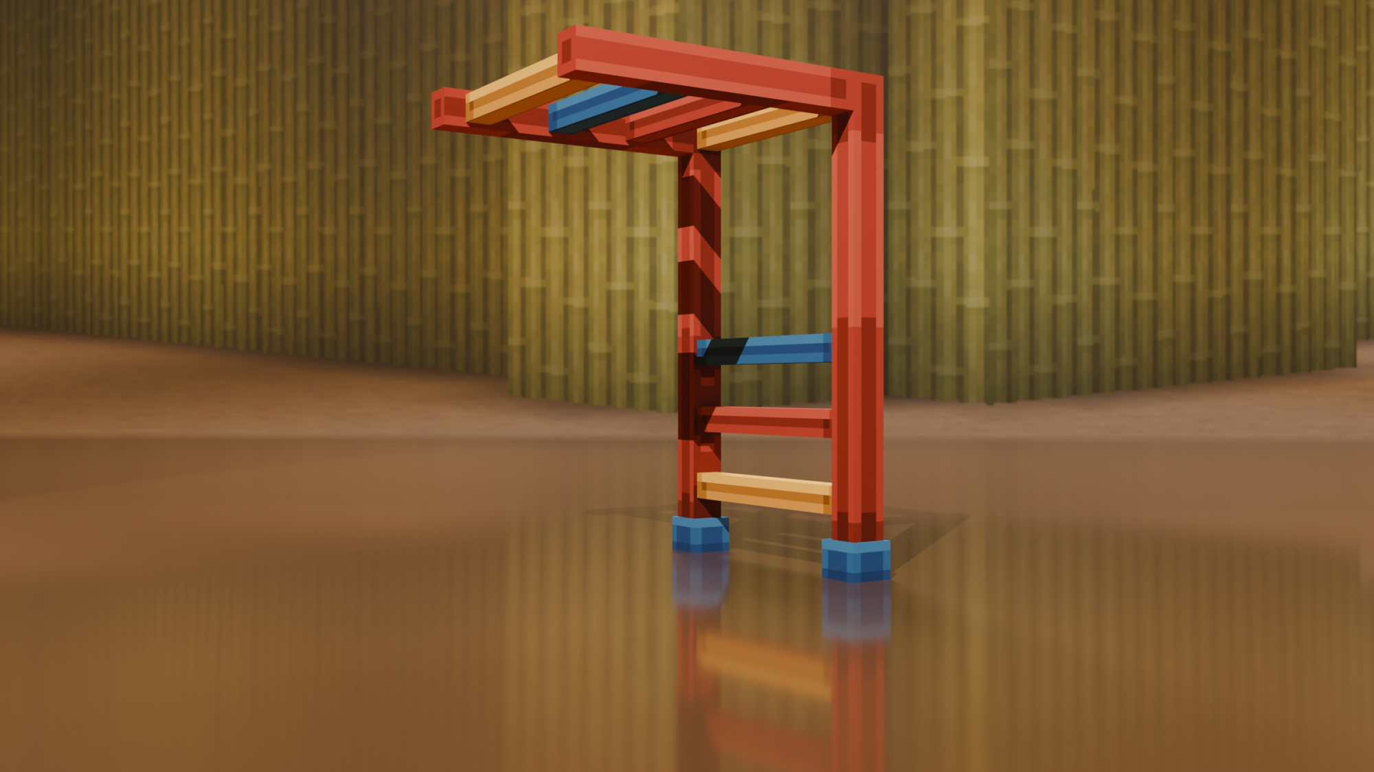 Monkey Bars, Left — cosmetic Furniture v2 item on the NovaVoid Cat Civilization Minecraft server