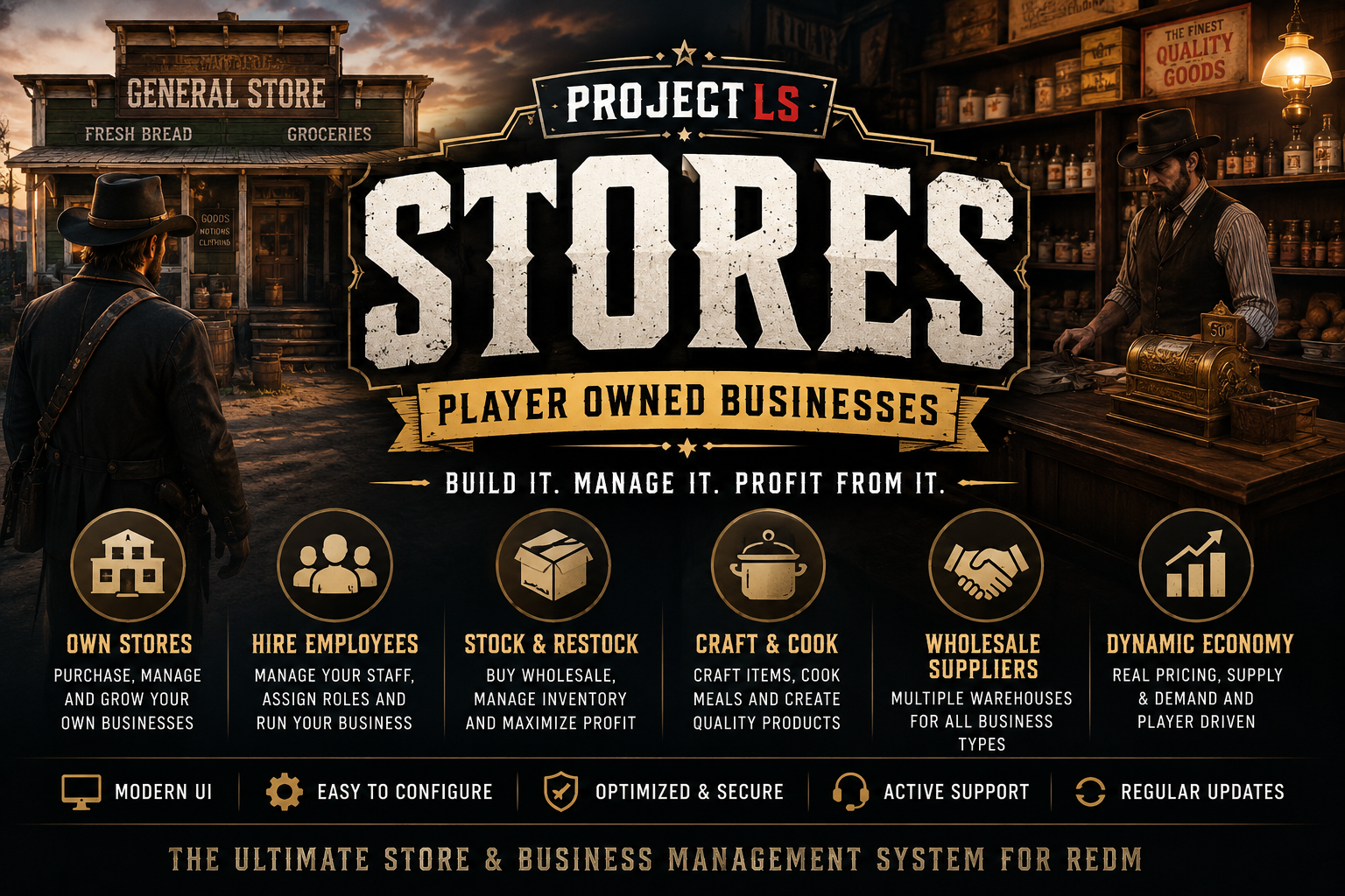 🏪 ProjectLS Stores With Crafting And Decay System