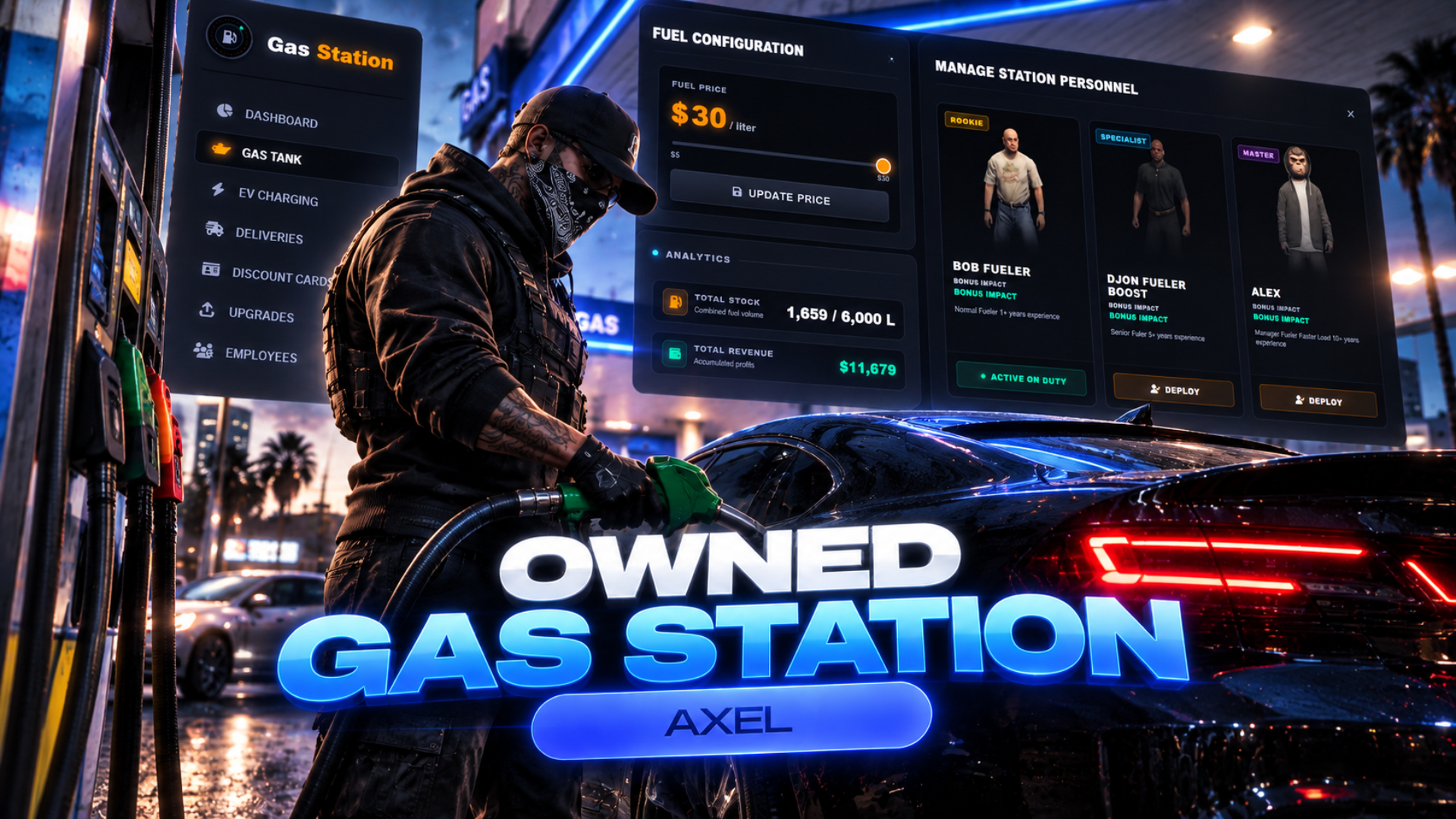 Gas Station + Fuel Script V2