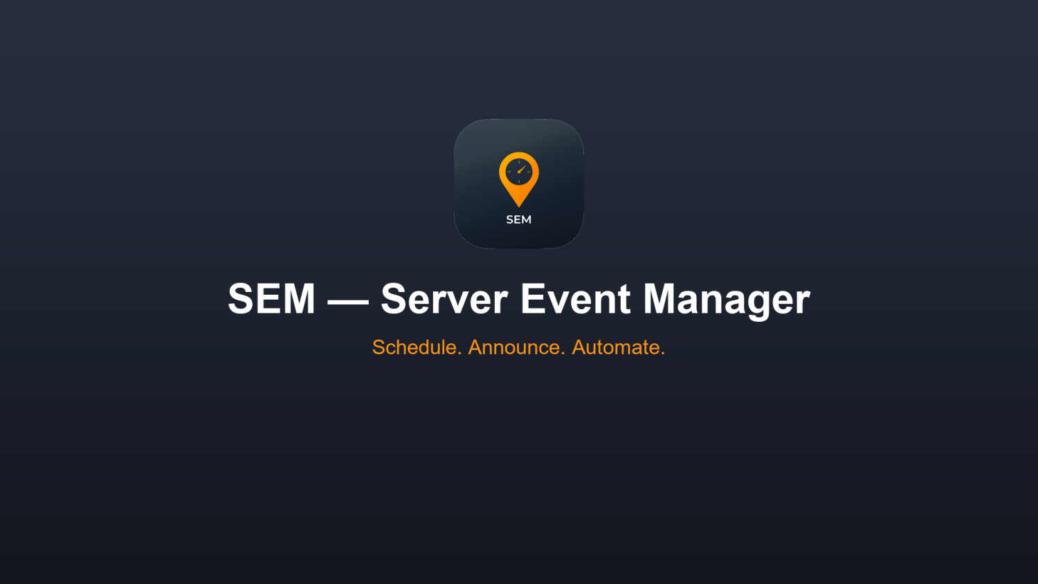 SEM — Server Event Manager 