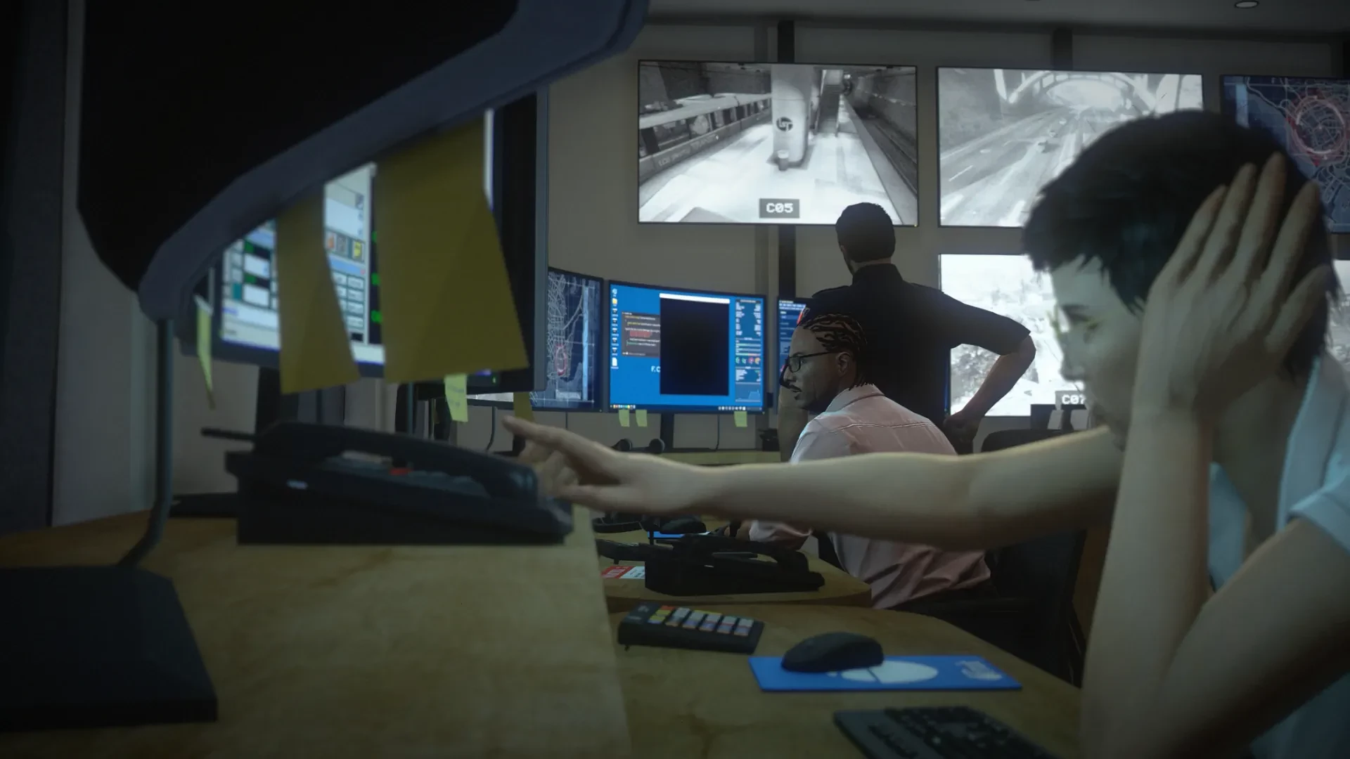 Vespucci Police Department city surveillance room GTA V FiveM Interior MLO