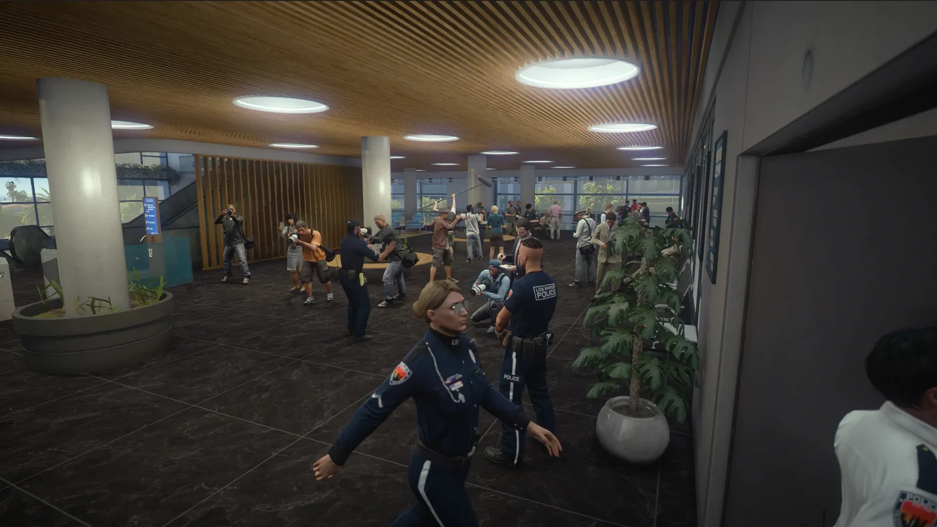 Vespucci Police Department press waiting area GTA V FiveM Interior MLO