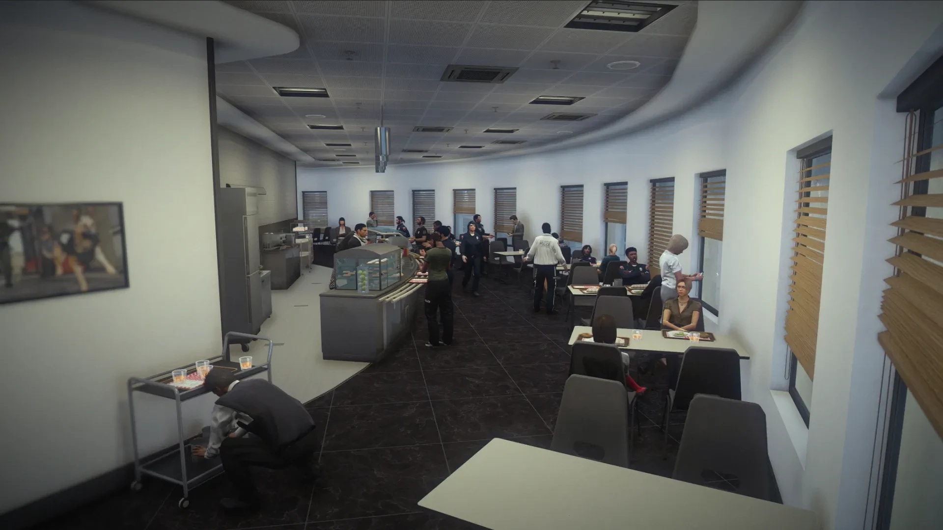 Vespucci Police Department cafeteria GTA V FiveM Interior MLO
