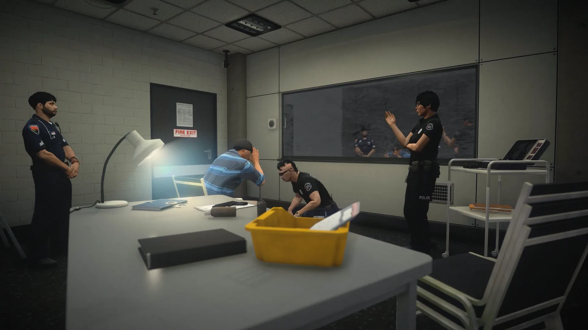 Vespucci Police Department interrogation room GTA V FiveM Interior MLO