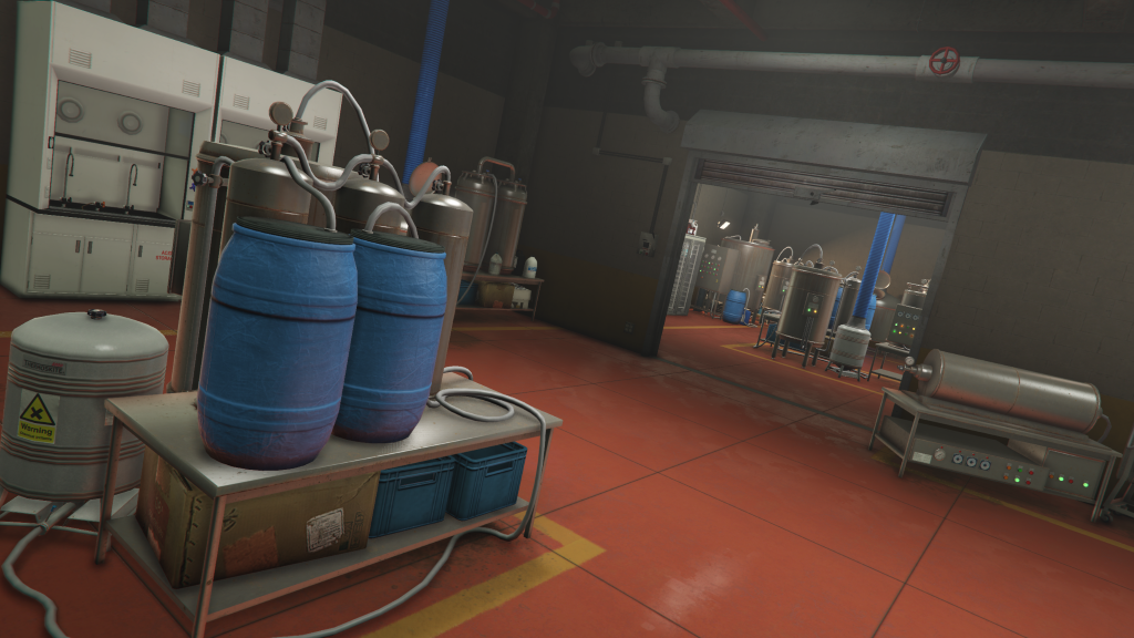 Large warehouse meth lab setup GTA V FiveM Interior MLO