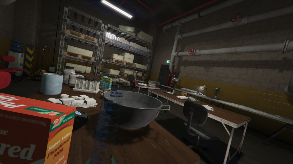 Small warehouse cocaine lab setup GTA V FiveM Interior MLO