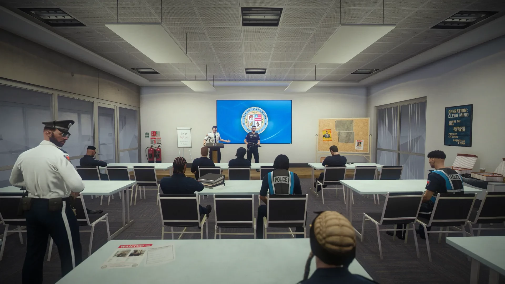 Vespucci Police Department meeting room GTA V FiveM Interior MLO