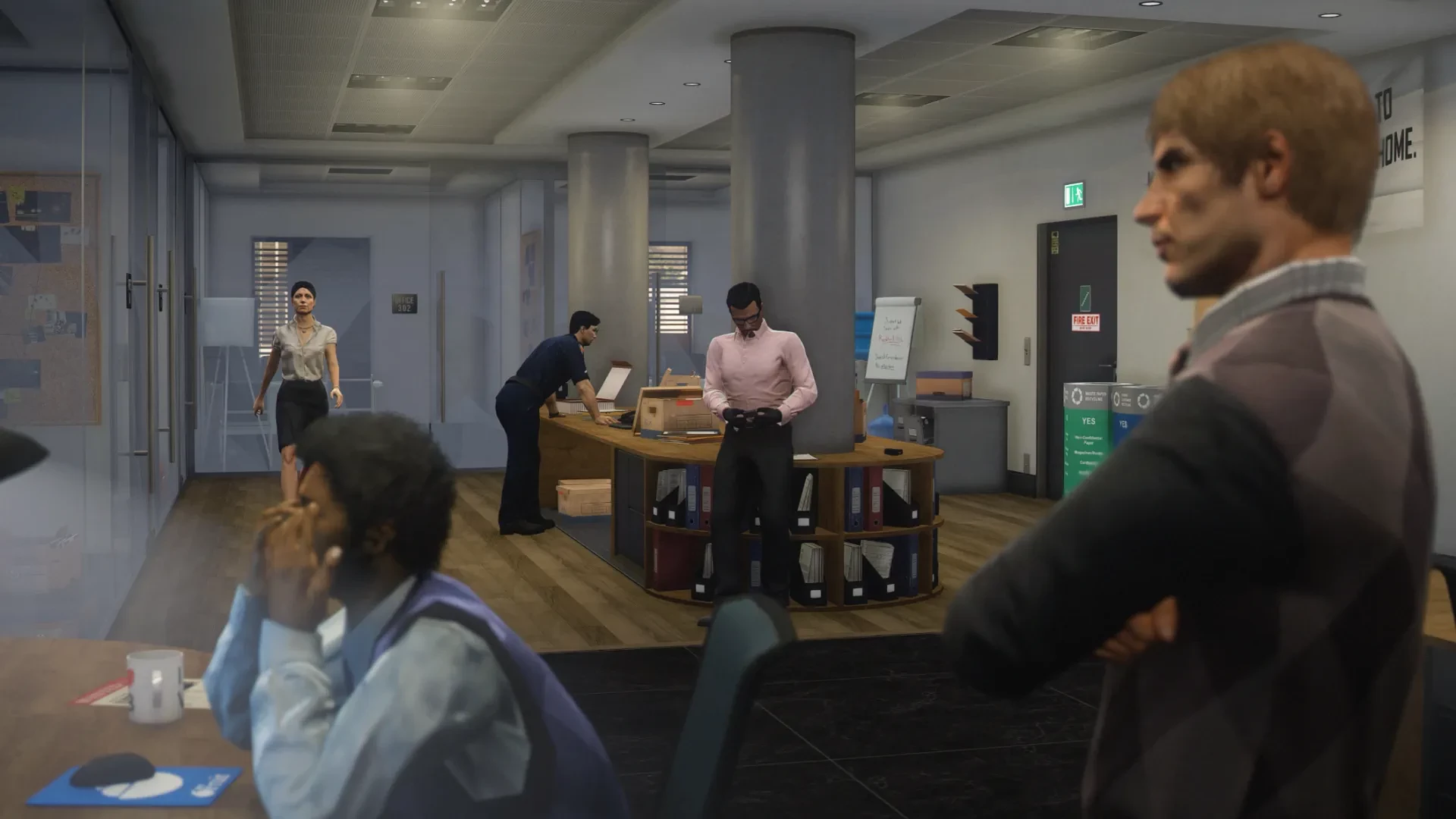 Vespucci Police Department 4th floor offices GTA V FiveM Interior MLO