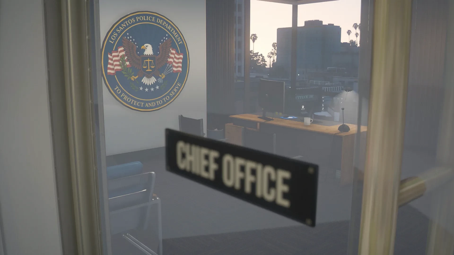 Vespucci Police Department chief’s office GTA V FiveM Interior MLO