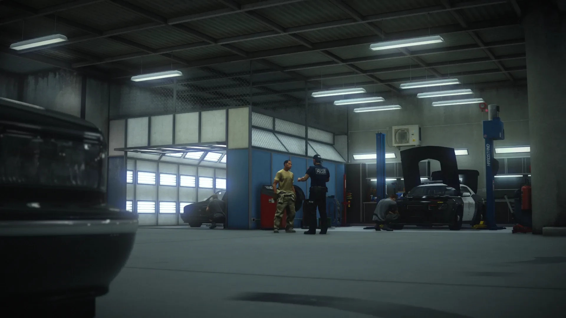 Vespucci Police Department garage maintenance area GTA V FiveM Interior MLO