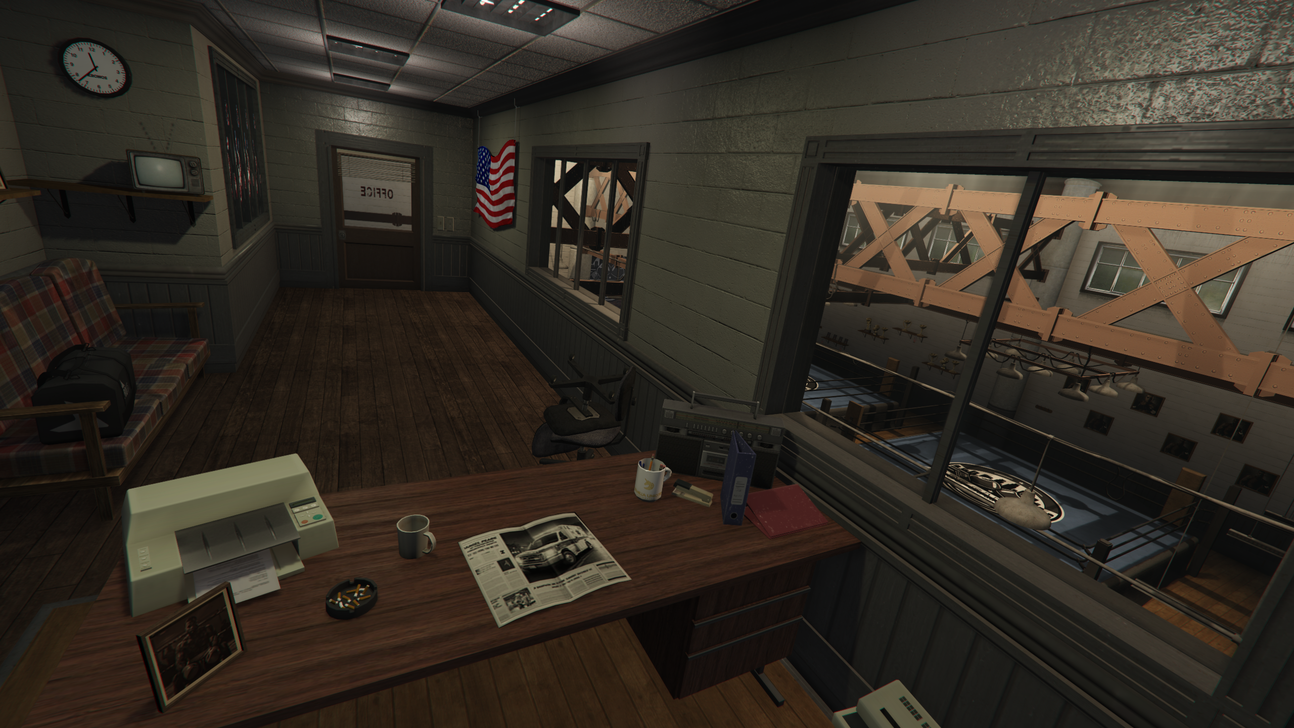 Boxing gym trainer office GTA V FiveM Interior MLO