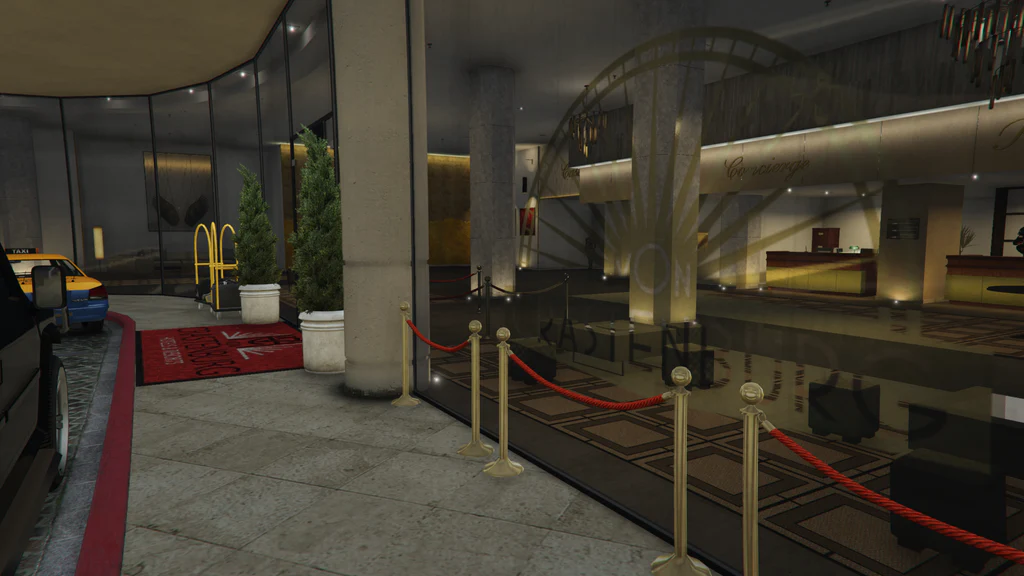 Von Crastenburg Hotel Rockford Hills exterior entrance GTA V FiveM Interior MLO