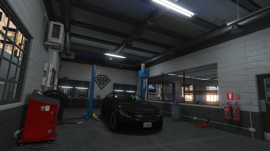 Benefactor Dealership garage GTA V FiveM Interior MLO