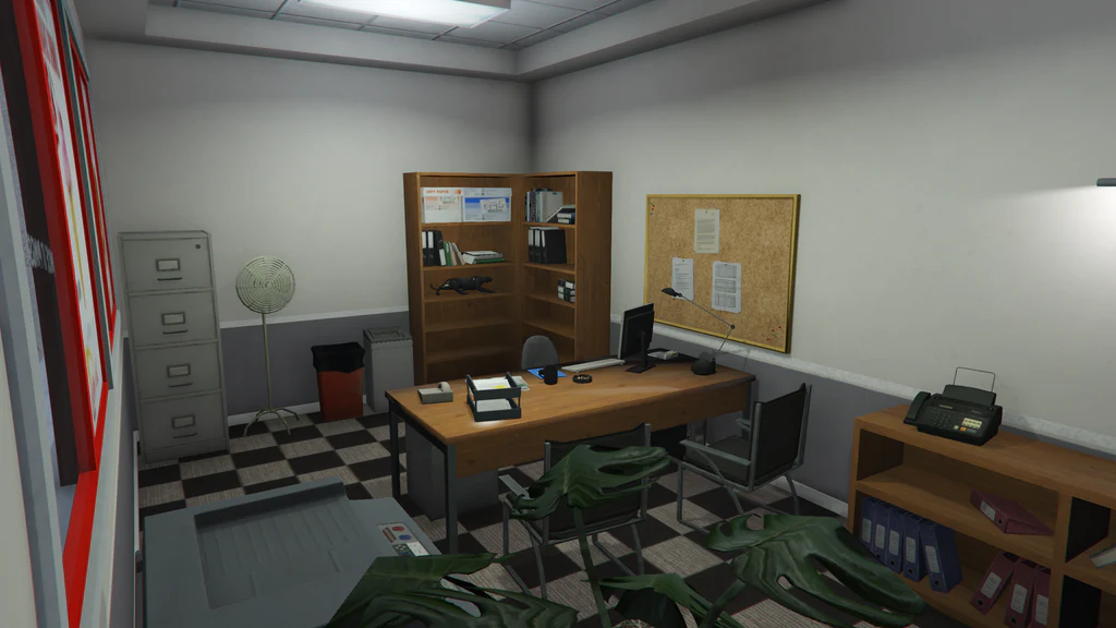 Vinewood Up-n-Atom Burger manager office GTA V FiveM Interior MLO