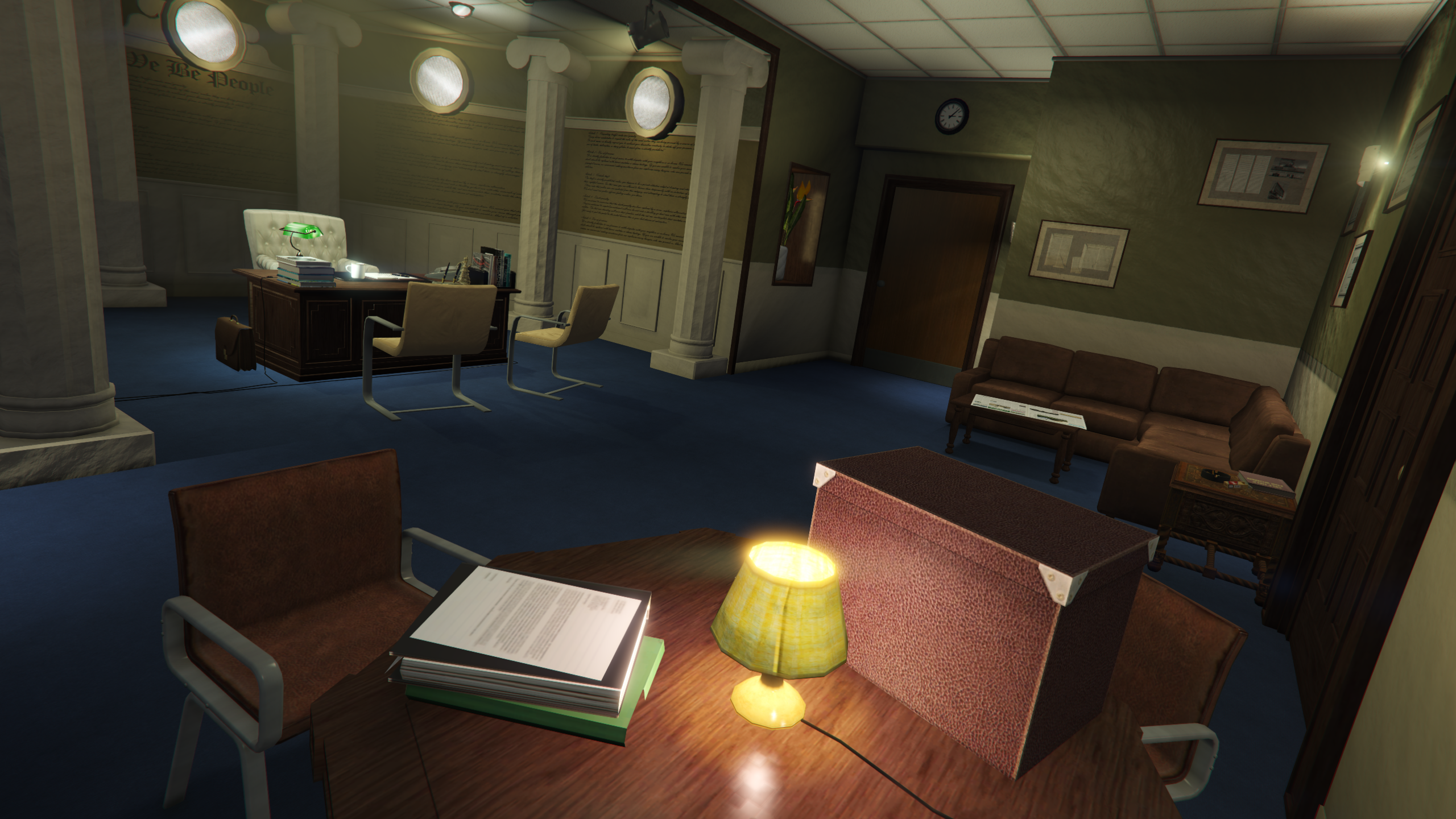 Lawyer office attorney desk inspired by Saul Goodman Breaking Bad GTA V FiveM Interior MLO