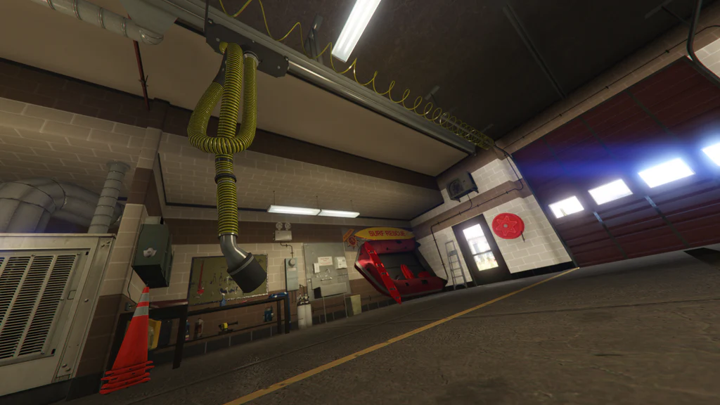 Blaine County Fire Department garage GTA V FiveM Interior MLO