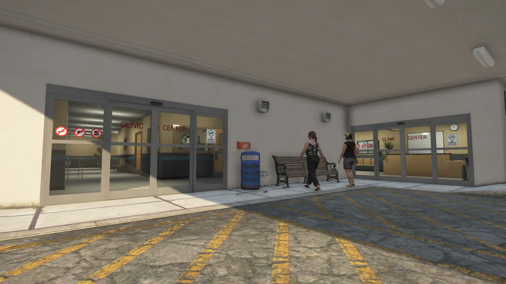 Clinic Center entrance GTA V FiveM Interior MLO