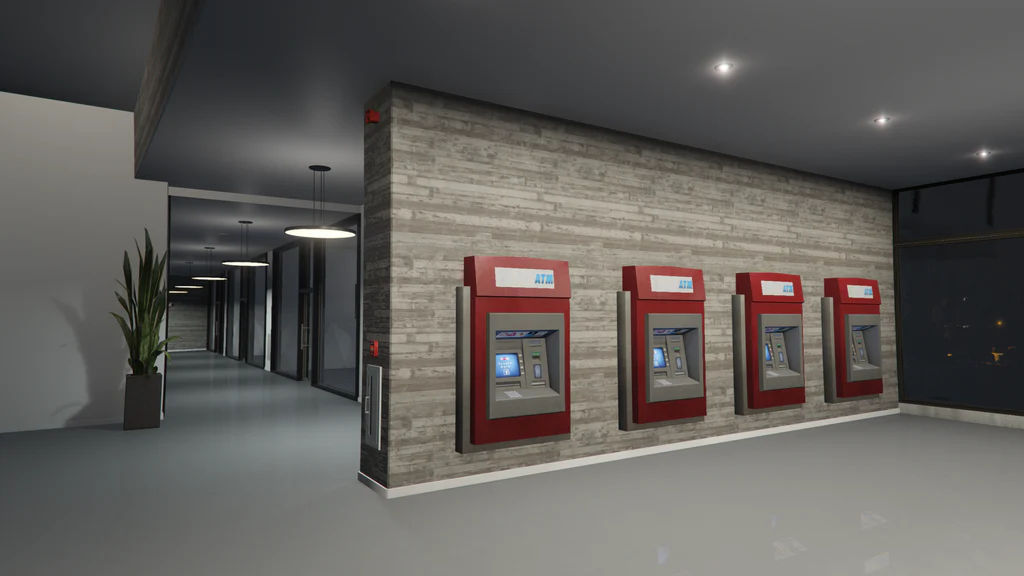 Maze Bank West lobby ATM GTA V FiveM Interior MLO