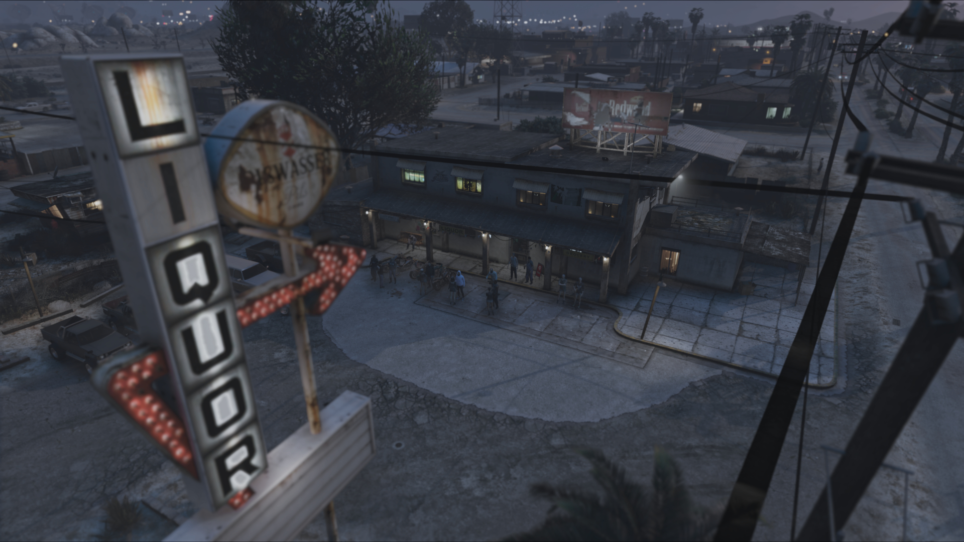Rusty Tap bar exterior nighttime GTA V FiveM Interior MLO